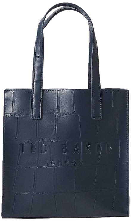 Ted Baker handtas Reptcon Croc Effect Icon Bag Navy donkerblauw