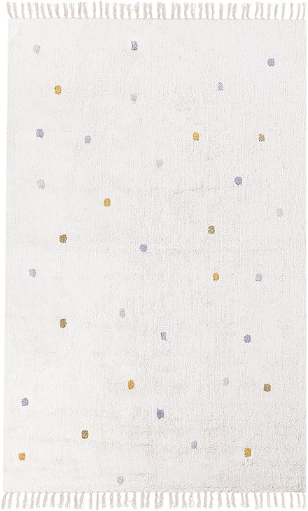 ASTAF - Vloerkleed - Gebroken wit - 140 x 200 cm - Katoen