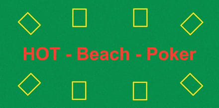 Poker Beach Badlaken groen 140x70 cm