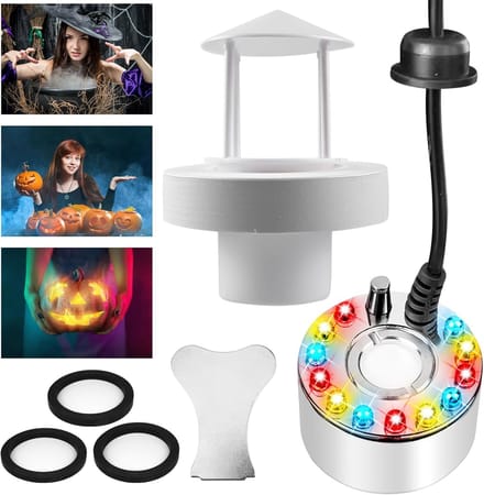 Mini Mistmaker voor Vijver en Decoratie - Ultrasone Mistmachine met LED