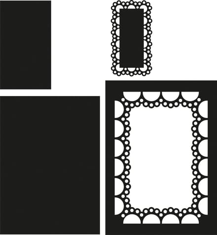 Marianne Design Craftables Snijmallen - Passe-partout rechthoek