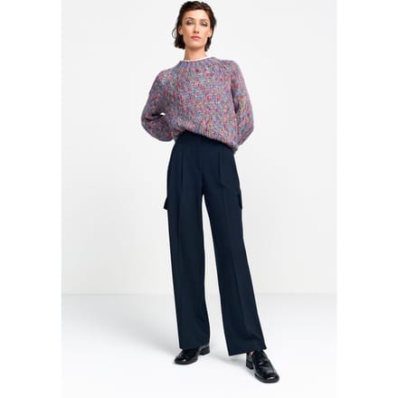 Rich & Royal Cargo Pants With Pleat Midnight Blue Taglia: 36 | Pantaloni da completo Outlet | Donna | Blu