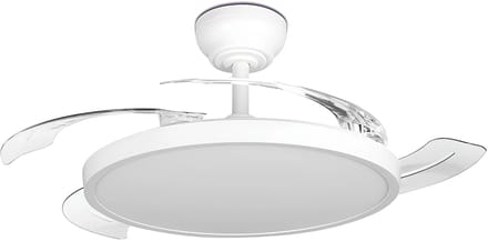 Plafondventilator met Lamp - Brinton Zenin - Aanpasbare Lichtkleur 3000K-4000K-6500K - Afstandsbediening - Dimbaar - Wit
