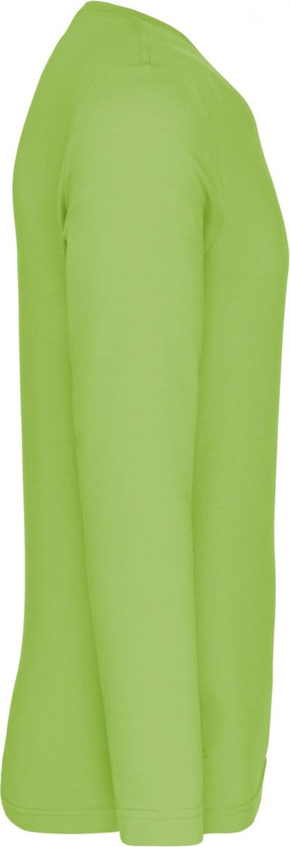 Kariban T-shirt V-hals lange mouwen K358 - Lime - L
