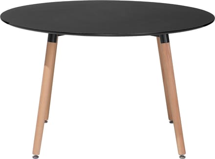 BOVIO - Ronde eettafel - Zwart - 120 cm - MDF