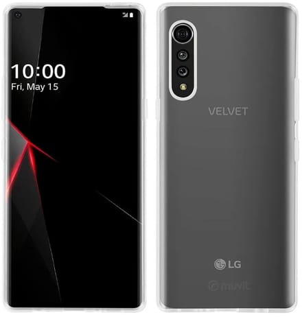 Muvit Case Lg Velvet Recycletek Silicone Telefoonhoesje Transparant