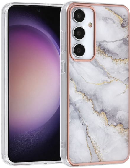 UNIQ Accessory Galaxy S24 Plus Backcover hoesje - Marble Grey