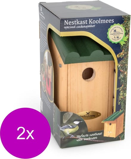Wildbird Nestkast Toronto Kadobox - Broeden - 2 x 29x17x22 cm