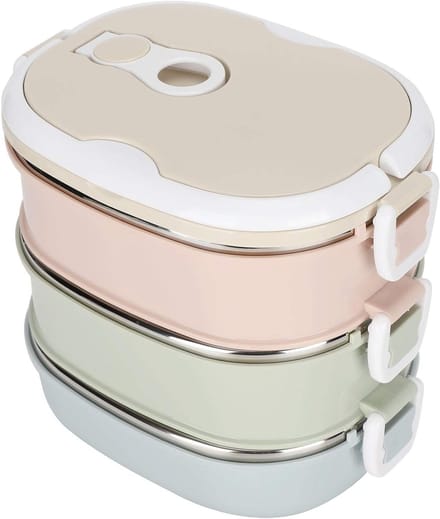 Draagbare RVS Lunchbox met Isolatie voor Buiten, Perfect voor Picknicks en Schoolkinderen