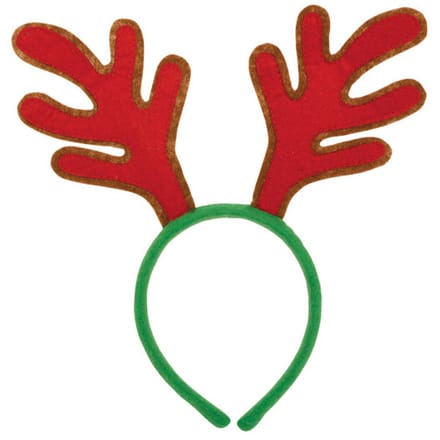 Amscan Diadeem Rendier Vilt Groen/rood One-size - Kinderen