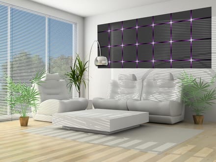 Pattern Squares Light Flash Photo Wallcovering