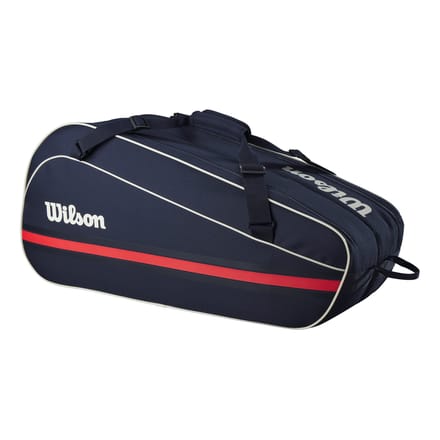 Wilson Team 6 Racket Bag Navy - Ruime Tennistas voor 6 Rackets