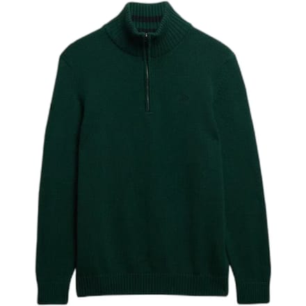 Superdry - Katoenen Trui Met Halve Rits - Heren - Sweaters