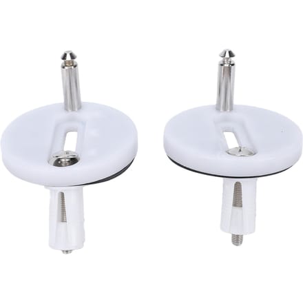 2 Stuks Toiletzitting Scharnier Bevestigingen Roestvrij Staal Toiletzitting Scharnierbouten Schroeven Kit Onderhoudsaccessoires white
