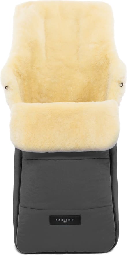 Lamsvel voetenzak "Arosa" kleur Grijs