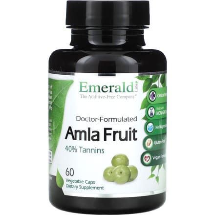 Emerald Laboratories, Amla Vrucht, 1.000 mg, 60 Plantaardige Capsules (500 mg per capsule)