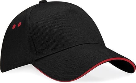 Ultimate 5 Panel Cap - Sandwich Peak Black/Classic Red