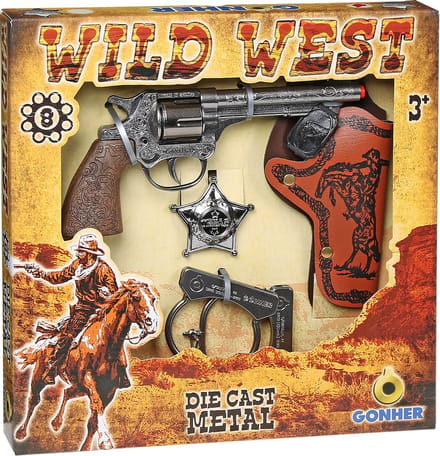 Gonher Speelset Cowboy 4-delig