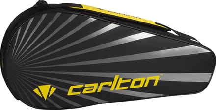 Carlton- Team 1 compartment racket bag- Black/Yellow- Badminton Tas