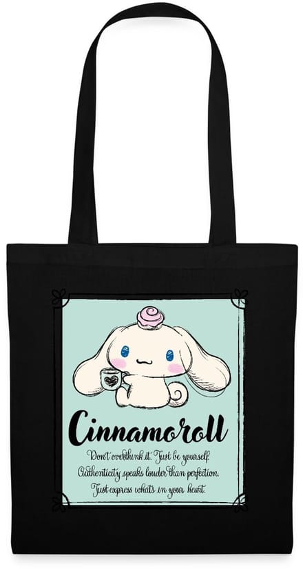 Cinnamoroll Don't Overthink It. Just Be Yourself Tas Van Stof Schoudertas