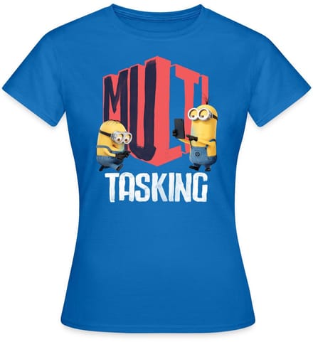 Minions Dave En Kevin Multitasking T-Shirt Dames
