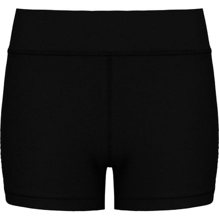 Under Armour HeatGear Mid-Rise Shorts voor dames, zwart