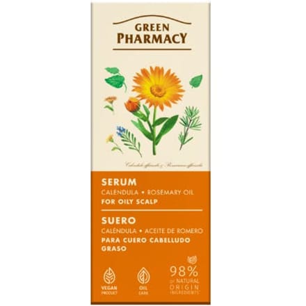 Green Pharmacy Calendula And Rosemary Oil Serum For Oily Scalp 100 ml
