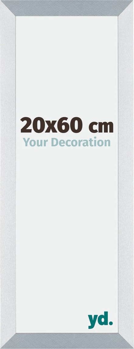 Your Decoration - Fotolijst 20x60 cm - MDF - Aluminium Geborsteld - Mura