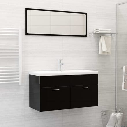 vidaXL - Inbouwwastafel - met - kraan - 91x39x18 - cm - keramiek - wit