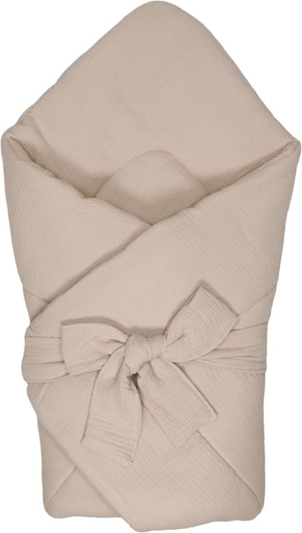 MamaLoes Soft Cotton Ecru Wikkeldeken