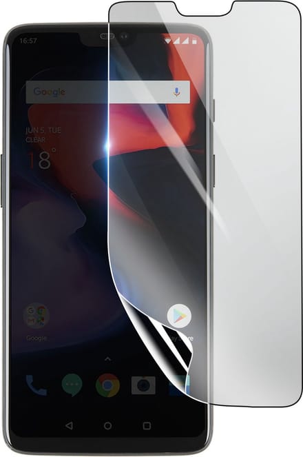 3mk, Geschikt voor Oneplus 6, Schokbestendige Hydrogel Screenprotector, Transparant