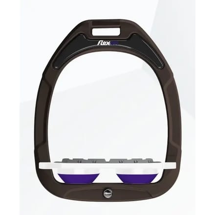 Plat Grip Teerbruin/Wit/Paars Flex-On Green Composite