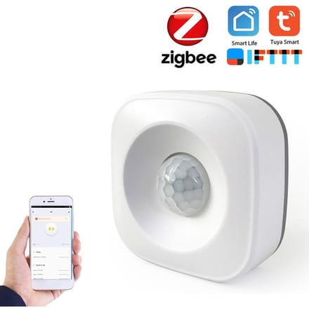 Tuya Powered ZigBee PIR Bewegungssensor Drahtloser passief wit