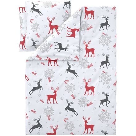 LIVARNO Fleece dekbedovertrek 200 x 200 cm (Hert wit)