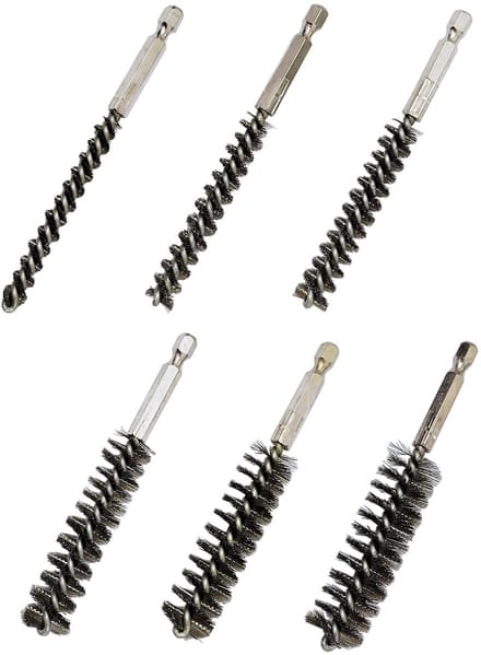 Allecto - Rvs Borstel Sets - 6 Sets voor Hoofden - voor Schoonmaken