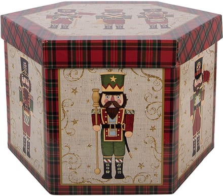 Clayre & Eef Kerstbal Set van 14 Overig 8x8x8 cm Beige Kunststof Kerstballen