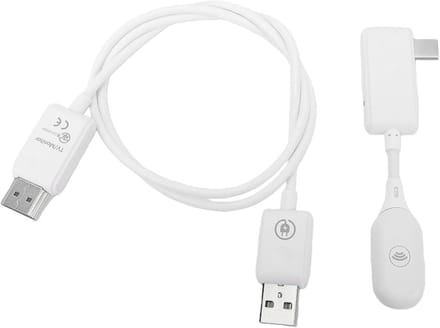 Draadloze HD Beeldschermadapter - Type C Multimedia Zender - Presentaties Geven - Plug en Play - 50 meter - Zwart
