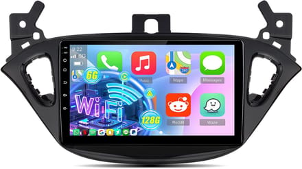 Cestovet 9 inch Autoradio - Geschikt voor Opel Corsa E (2015-2019) & Adam (2013-2016) - Android 15 - Carplay Android Auto - 6GB+128GB, 4G-LTE, DSP, WiFi, Bluetooth 5.0, RDS, Octa-Kern