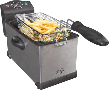 Friteuse 3 Liter - Frituurpan 2200W met Verstelbare Thermostaat en Koude Zone