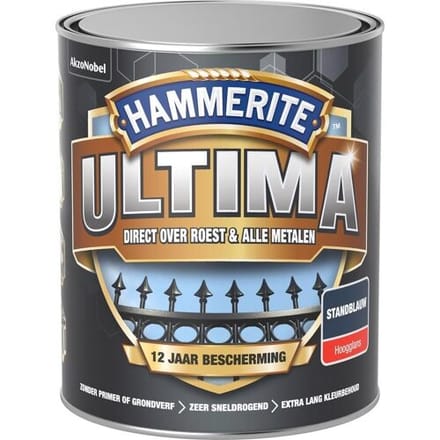 Hammerite Metaallak Ultima Hoogglans Standblauw 750ml