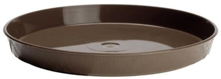 Verdenia Serie - Houten Look Onderzetter - 17 cm - Bruin - Rond