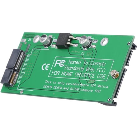 Carte adaptateur SSD pour Macbook Air et Pro Retina 2012, convertisseur de disque dur, modèle A 1425 A1398