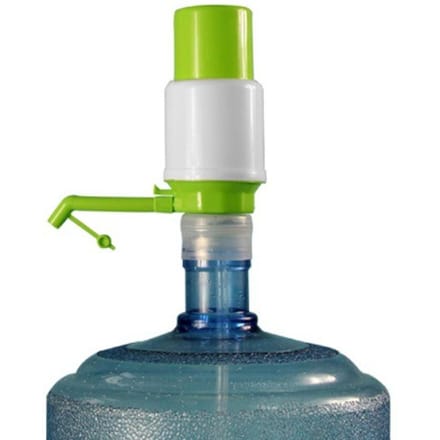 Pompe à eau manuelle en bouteille, eau potable, distributeur de pompe à pression, dispositif de pression d'eau, produits d'extérieur pour le bureau et la maison vert