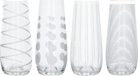 Set van 4 Fluit Glazen, Stamloos, 0.23 L - Mikasa | Cheers