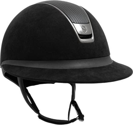 Samshield Miss Shield 2.0 Rijhelm Zwart Alcantara/Leer Top Chrome Zwart - M Normaal