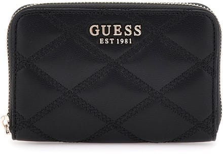 GUESS Portemonnee Tamsin SLG Medium Zip Around Wallet Black Zwart