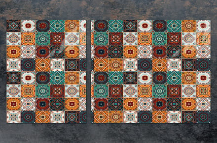 TMK ArtDeko - Snijplank - Mozaïek - Glas - 100x52 cm
