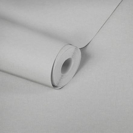 FIJN TEXTIELLOOK BEHANG | Uni - zilver - A.S. Création Metropolitan Stories