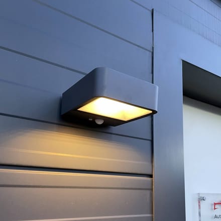 Megatron Wandia LED-zonne-wandlamp, sensor