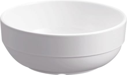 Seco kom - 14 cm - melamine wit - doos a 6 stuks